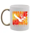 Чашка з кольоровою ручкою Imagine Dragons Mercury Золото фото