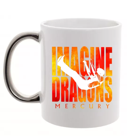 Чашка з кольоровою ручкою Imagine Dragons Mercury Срібло фото