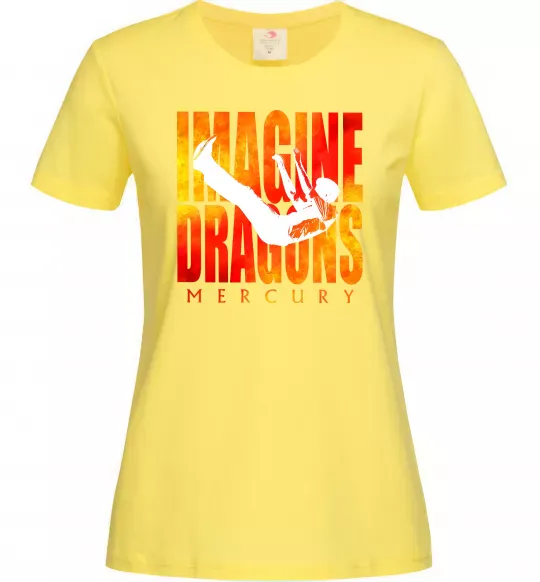 Жіноча футболка Imagine Dragons Mercury Лимонний фото