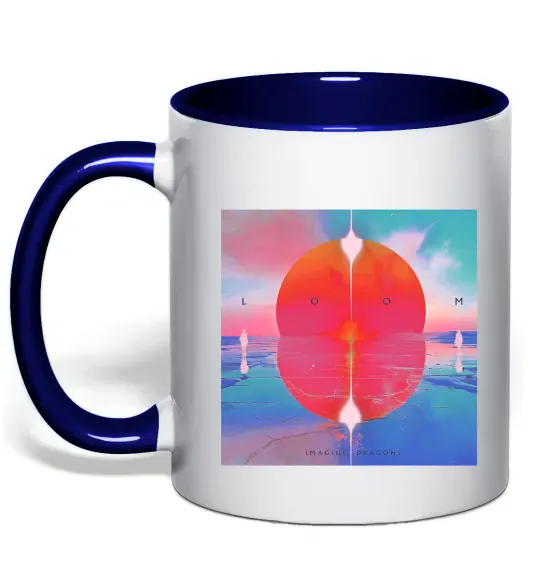 Чашка з кольоровою ручкою Imagine Dragons Loom Глибокий темно-синій фото