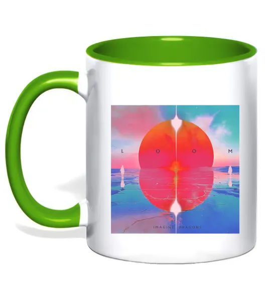 Чашка с цветной ручкой Imagine Dragons Loom Лаймовый фото