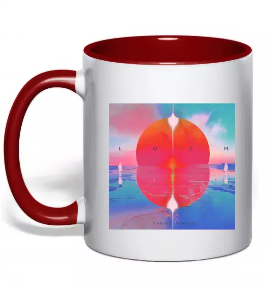 Чашка з кольоровою ручкою Imagine Dragons Loom Червоний фото
