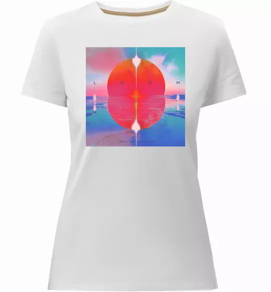 Женская премиум футболка Imagine Dragons Loom Белый фото