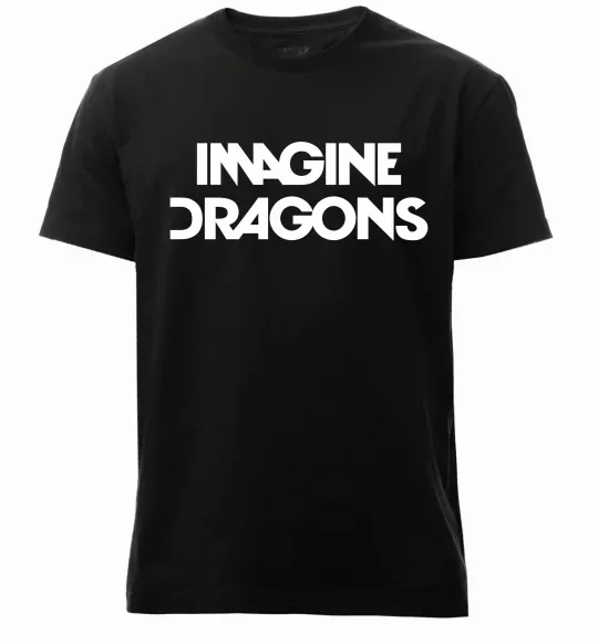 Мужская премиум футболка Imagine Dragons logo Черный фото
