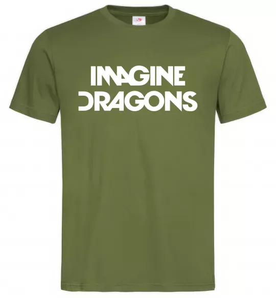 Мужская футболка Imagine Dragons logo Оливковый фото