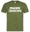 Мужская футболка Imagine Dragons logo Оливковый фото