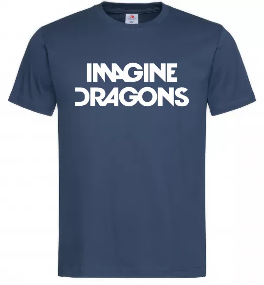 Мужская футболка Imagine Dragons logo Темно-синий фото
