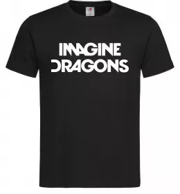 Мужская футболка Imagine Dragons logo Черный Мужская футболка Imagine Dragons logo Черный фото