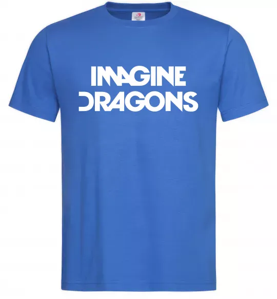 Мужская футболка Imagine Dragons logo Ярко-синий фото