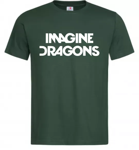 Мужская футболка Imagine Dragons logo Темно-зеленый фото