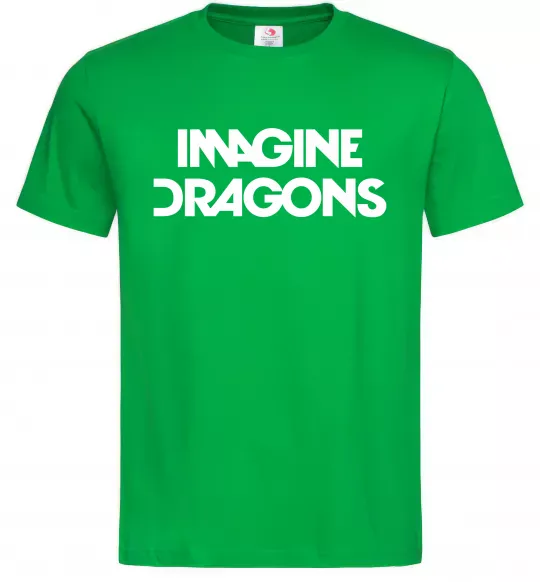 Мужская футболка Imagine Dragons logo Зеленый фото