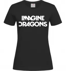 Женская футболка Imagine Dragons logo Черный фото