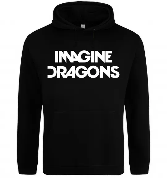 Мужская толстовка (худи) Imagine Dragons logo Черный фото