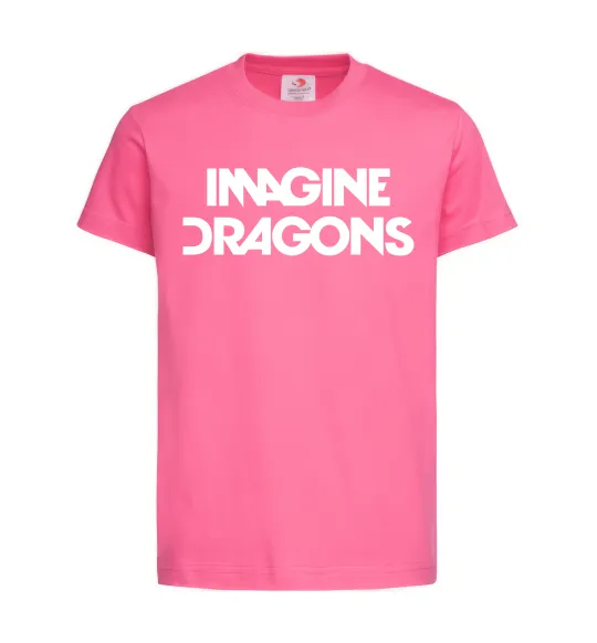 Детская футболка Imagine Dragons logo Ярко-розовый фото