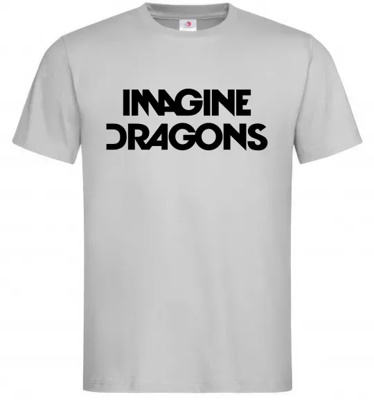 Мужская футболка Imagine Dragons logo Серый фото