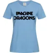 Женская футболка Imagine Dragons logo Голубой фото