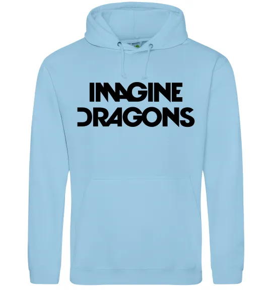 Женская толстовка (худи) Imagine Dragons logo Голубой фото
