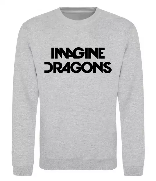 Світшот Imagine Dragons logo Сірий меланж фото
