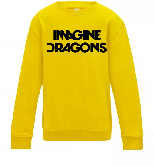 Детский Свитшот Imagine Dragons logo Солнечно желтый фото