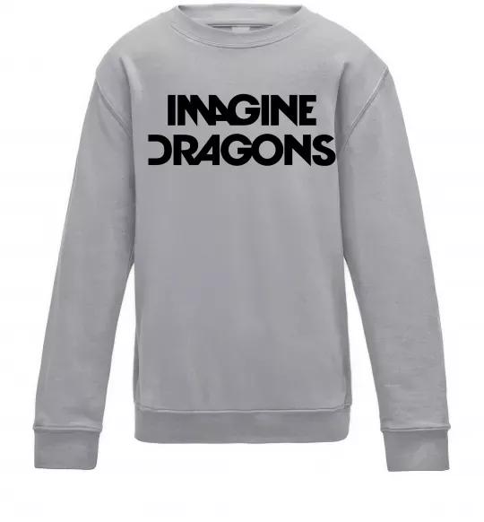 Детский Свитшот Imagine Dragons logo Серый меланж фото