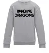 Детский Свитшот Imagine Dragons logo Серый меланж фото