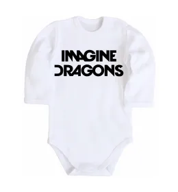 Дитячий бодік Imagine Dragons logo Білий фото