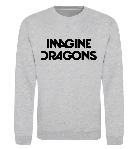 Свитшот Imagine Dragons logo Серый меланж фото