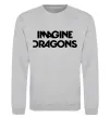 Свитшот Imagine Dragons logo Серый меланж фото