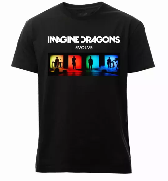 Мужская премиум футболка Imagine Dragons Evolve Черный фото