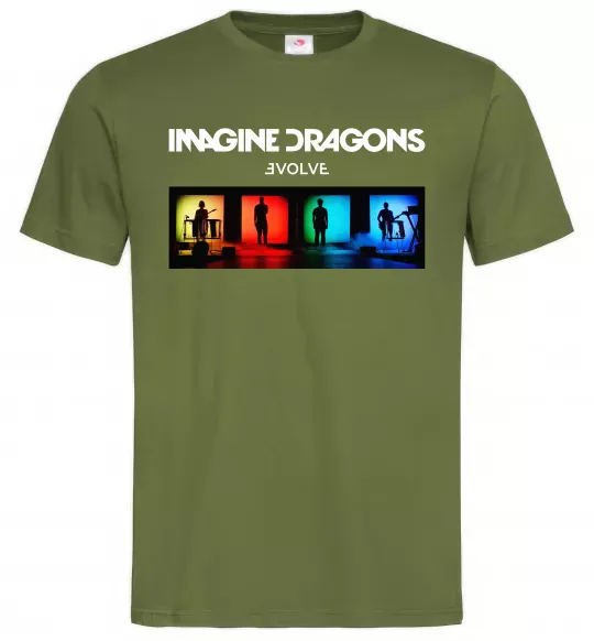 Мужская футболка Imagine Dragons Evolve Оливковый фото