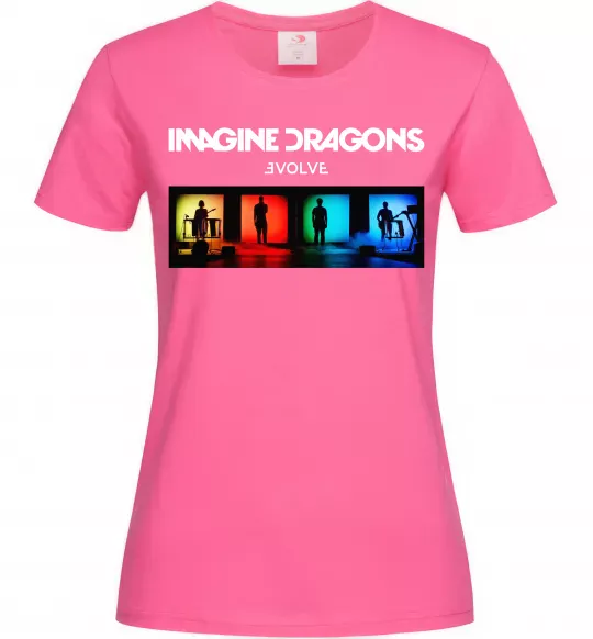 Женская футболка Imagine Dragons Evolve Ярко-розовый фото