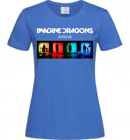 Женская футболка Imagine Dragons Evolve Ярко-синий фото