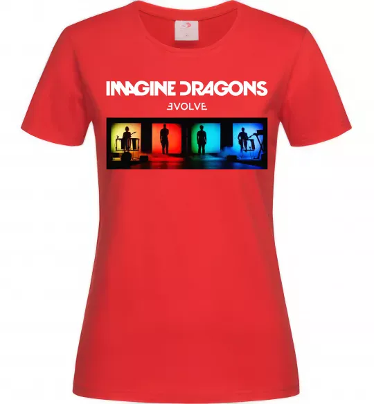 Женская футболка Imagine Dragons Evolve Красный фото