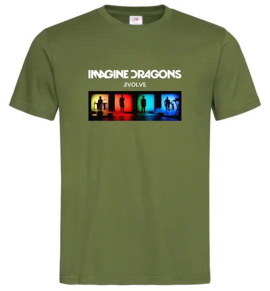 Чоловіча футболка Imagine Dragons Evolve Оливковий фото