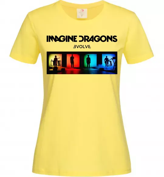 Женская футболка Imagine Dragons Evolve Лимонный фото