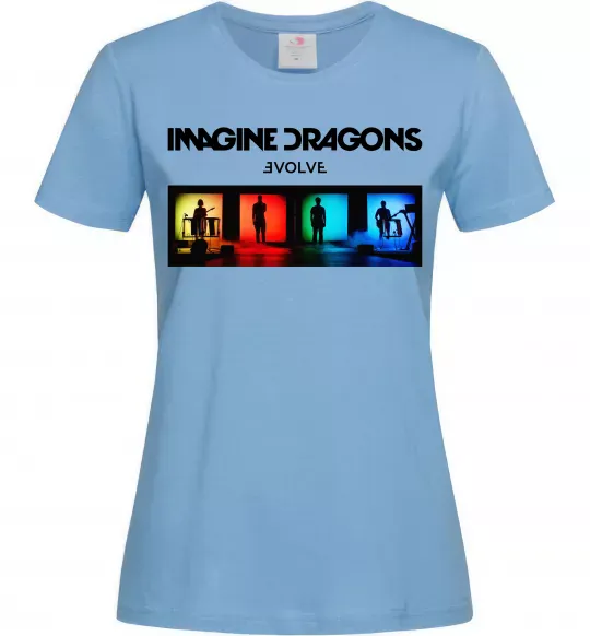 Женская футболка Imagine Dragons Evolve Голубой фото
