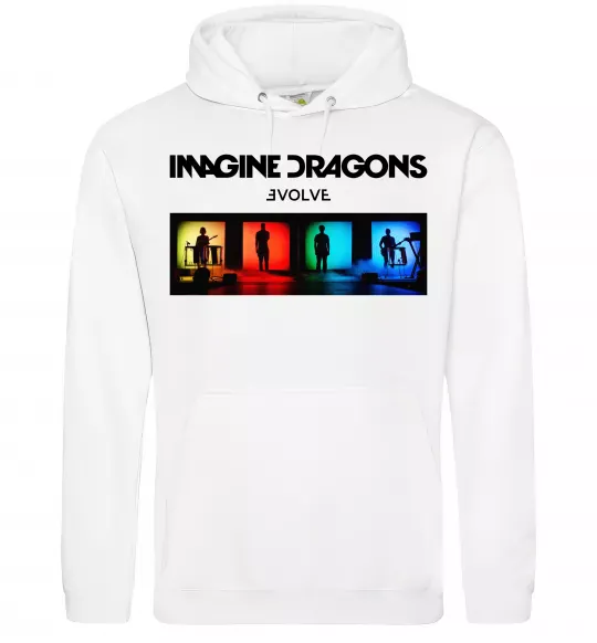 Чоловіча толстовка (худі) Imagine Dragons Evolve Білий фото