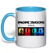 Чашка с цветной ручкой Imagine Dragons Evolve Голубой фото