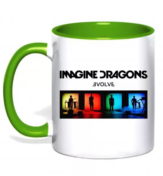Чашка с цветной ручкой Imagine Dragons Evolve Зеленый фото