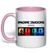 Чашка с цветной ручкой Imagine Dragons Evolve Нежно розовый фото