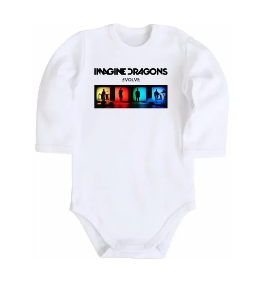 Детский боди Imagine Dragons Evolve Белый фото