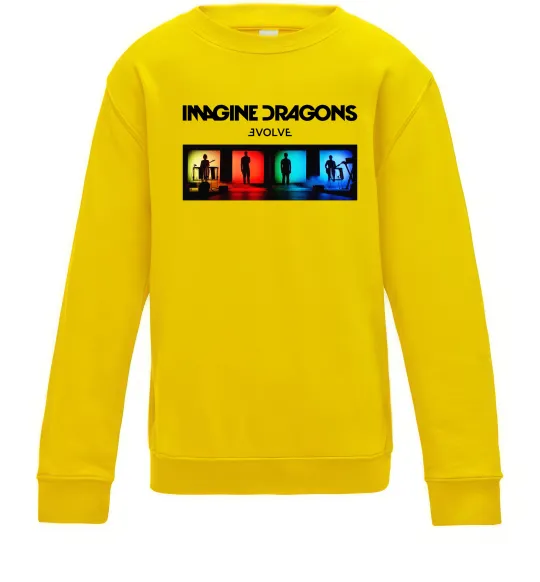 Детский Свитшот Imagine Dragons Evolve Солнечно желтый фото