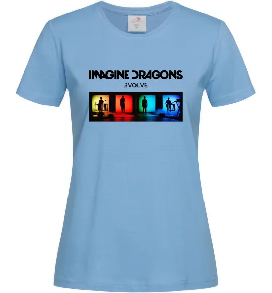 Женская футболка Imagine Dragons Evolve Голубой фото