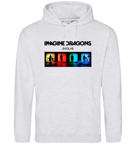 Мужская толстовка (худи) Imagine Dragons Evolve Серый меланж фото