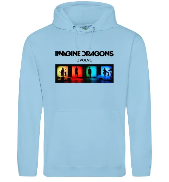 Мужская толстовка (худи) Imagine Dragons Evolve Голубой фото