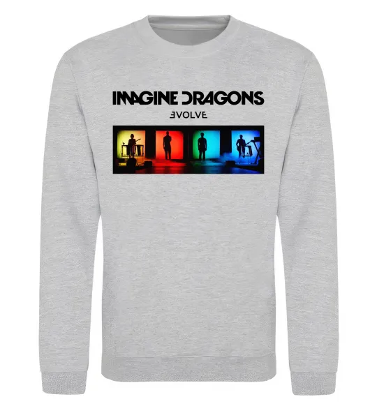 Свитшот Imagine Dragons Evolve Серый меланж фото