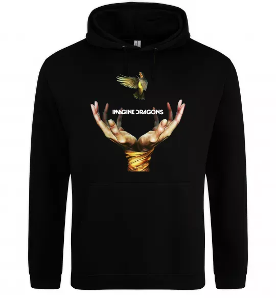 Женская толстовка (худи) Imagine Dragons птах Черный фото