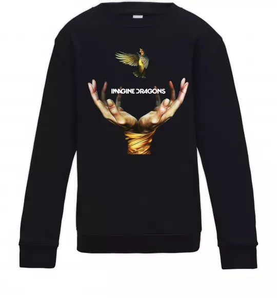 Детский Свитшот Imagine Dragons птах Черный фото