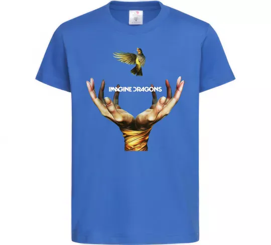 Дитяча футболка Imagine Dragons птах Яскраво-синій фото