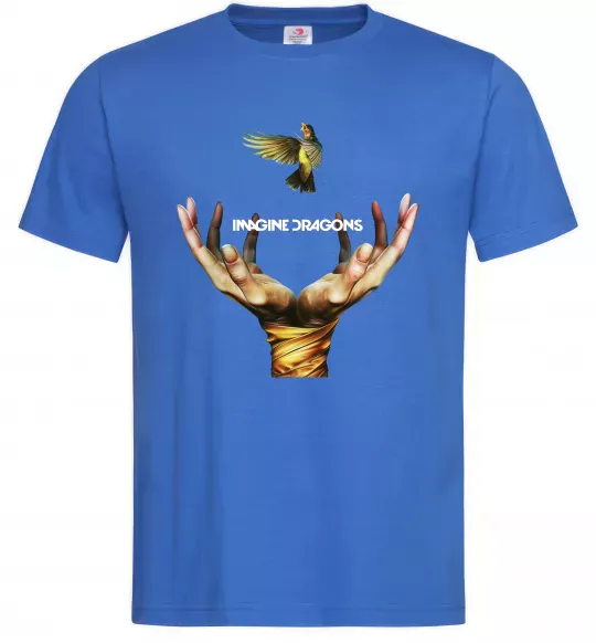 Мужская футболка Imagine Dragons птах Ярко-синий фото
